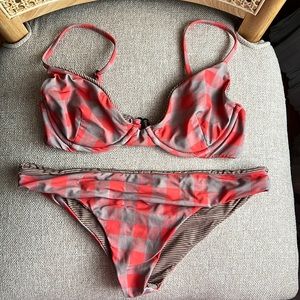Acacia swimwear check pattern